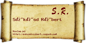 Sükösd Róbert névjegykártya